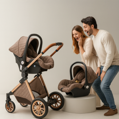 Poussette 3 en 1 | Beige Rolls™