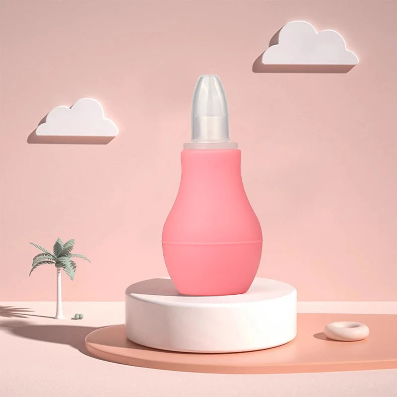 Aspirateur Nasal Simple en Silicone pour bébé, nettoyeur de ventouse, lavage du nez, nettoyeur de morve à reflux Anit