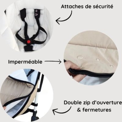 CHANCELIÈRE POUSSETTE | BEIGE - Neo - BeBe
