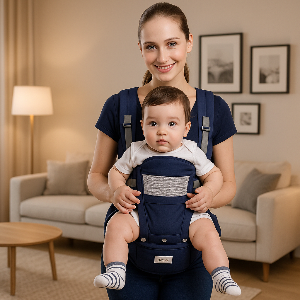 Porte Bébé Babyharness™ Gris | Ergonomique, Confortable & Sécurisé