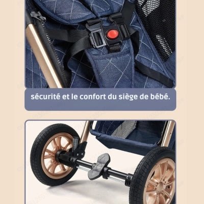 POUSSETTE 3 EN 1 - BLEU ROLLSâą - Neo - BeBe