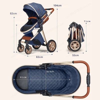 POUSSETTE 3 EN 1 - BLEU ROLLSâą - Neo - BeBe