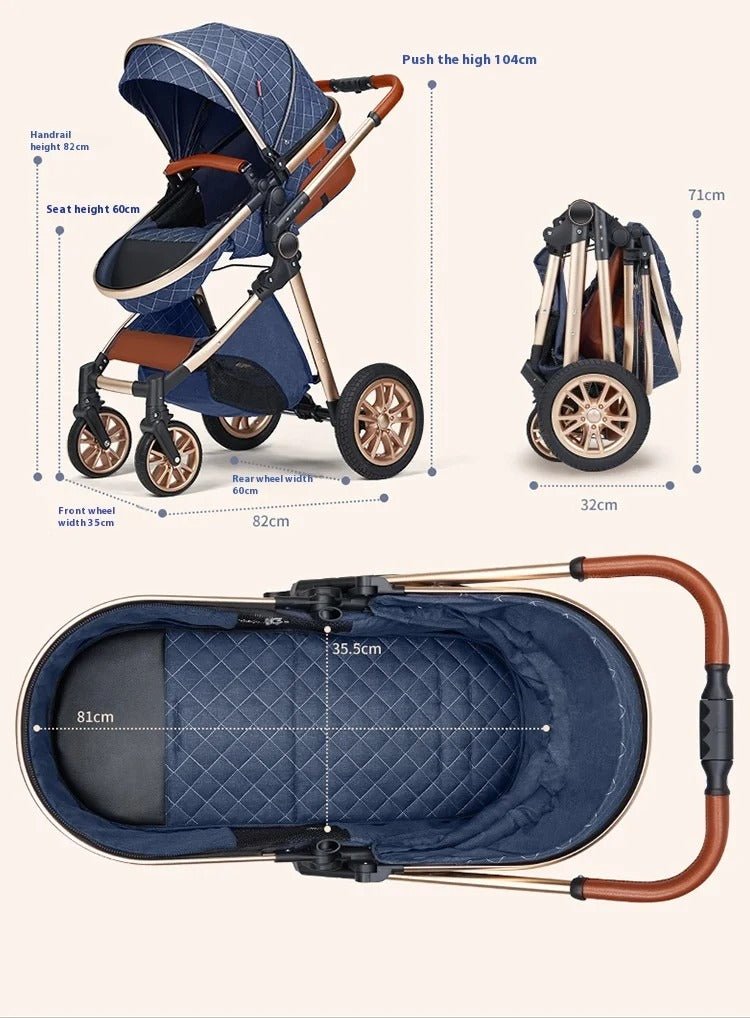 Poussette 3 en 1 | Bleu Rollsâą - Neo - BeBe