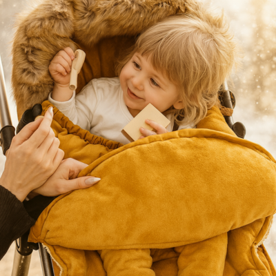 CHANCELIÈRE Orea™ – La protection hivernale ultra-douce pour des sorties sereines