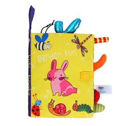 Livre en Tissu d'Apprentissage Précoce pour Bébé, Jouet Interactif, Puzzle Papier, Hochet, Partage Parent-Enfant, Âge de 0 à 36 Mois
