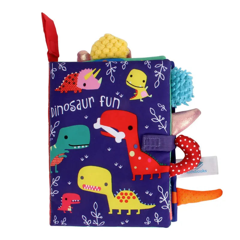 Livre en Tissu d'Apprentissage Précoce pour Bébé, Jouet Interactif, Puzzle Papier, Hochet, Partage Parent-Enfant, Âge de 0 à 36 Mois
