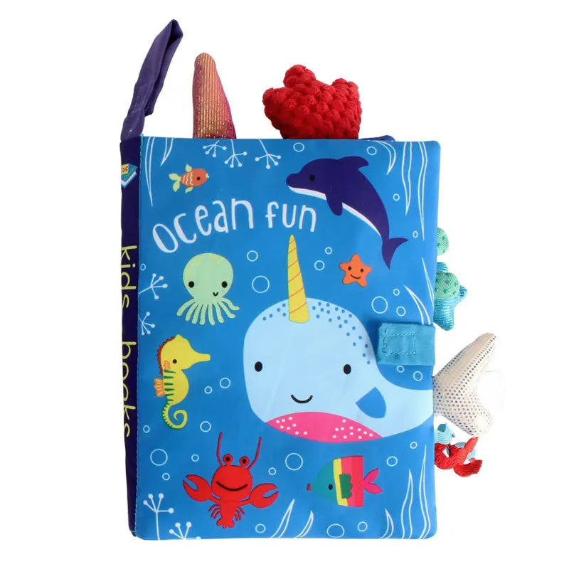 Livre en Tissu d'Apprentissage Précoce pour Bébé, Jouet Interactif, Puzzle Papier, Hochet, Partage Parent-Enfant, Âge de 0 à 36 Mois