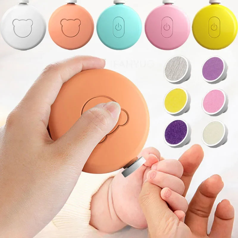 Ciseaux de manucure pour mère et nouveau-né, coupe-ongles électrique, coupe-ongles entièrement automatique, broyeur pour enfants, 6 pièces