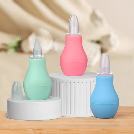 Aspirateur Nasal Simple en Silicone pour bébé, nettoyeur de ventouse, lavage du nez, nettoyeur de morve à reflux Anit