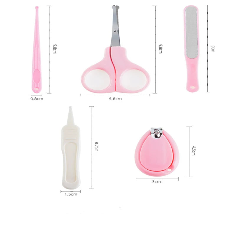 Ciseaux à ongles pour nouveau-né, outil de soins des ongles pour bébé, coupe-ongles Portable sûr pour enfant, pince à épiler avec boîte, Kit de manucure pour enfants