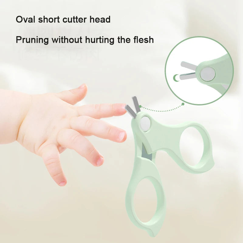 Ciseaux à ongles pour bébé, ensemble d'outils de soins des ongles pour bébé, coupe-ongles Portable sûr pour enfant, pince à épiler avec boîte, Kit de manucure pour enfants
