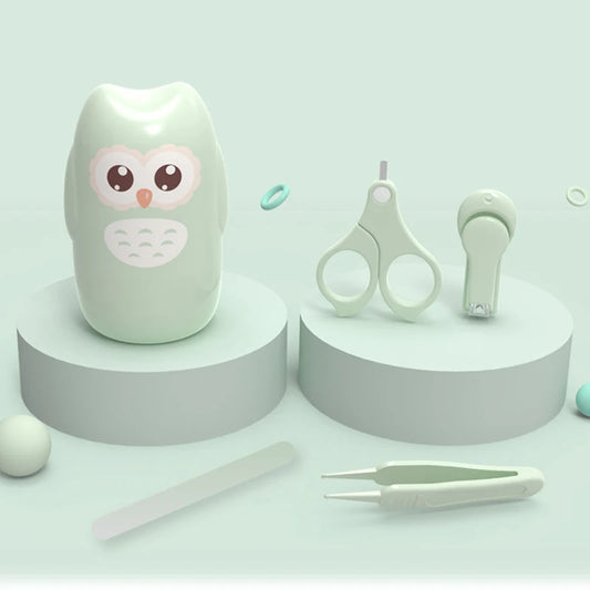 Ciseaux à ongles pour bébé, ensemble d'outils de soins des ongles pour bébé, coupe-ongles Portable sûr pour enfant, pince à épiler avec boîte, Kit de manucure pour enfants