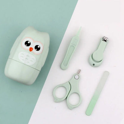Ciseaux à ongles pour bébé, ensemble d'outils de soins des ongles pour bébé, coupe-ongles Portable sûr pour enfant, pince à épiler avec boîte, Kit de manucure pour enfants