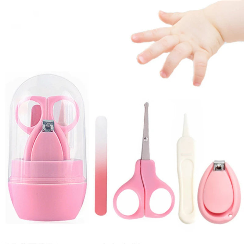 Ciseaux à ongles pour nouveau-né, outil de soins des ongles pour bébé, coupe-ongles Portable sûr pour enfant, pince à épiler avec boîte, Kit de manucure pour enfants