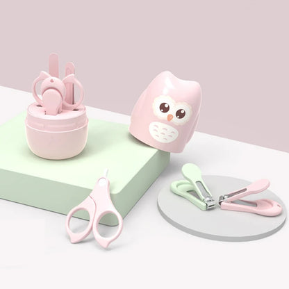 Ciseaux à ongles pour bébé, ensemble d'outils de soins des ongles pour bébé, coupe-ongles Portable sûr pour enfant, pince à épiler avec boîte, Kit de manucure pour enfants