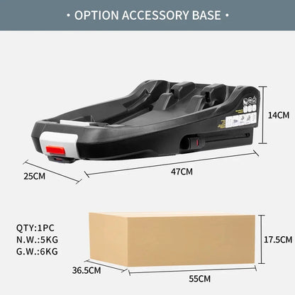 Poussette 4 en 1 pour bébé, siège auto pour enfants, poussette luxueuse pour nouveau-né, légère et portable avec base ISOFIX