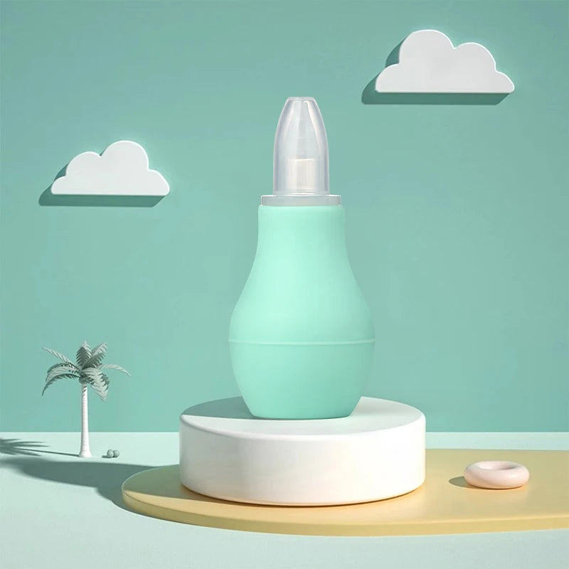 Aspirateur Nasal Simple en Silicone pour bébé, nettoyeur de ventouse, lavage du nez, nettoyeur de morve à reflux Anit