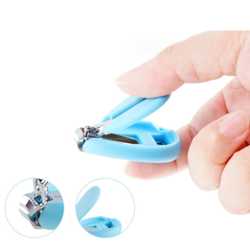 Ciseaux à ongles pour nouveau-né, outil de soins des ongles pour bébé, coupe-ongles Portable sûr pour enfant, pince à épiler avec boîte, Kit de manucure pour enfants