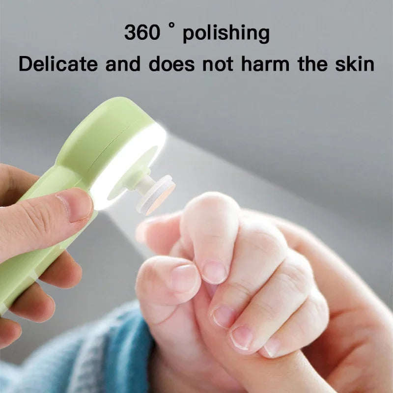 Shoous-Coupe-ongles électrique aste pour nouveau-né, ciseaux anti-serrage pour bébé, ensemble de ciseaux à ongles pour bébé, broyeur à ongles