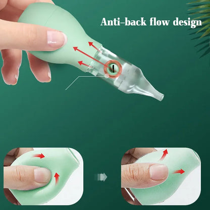 Aspirateur Nasal doux pour bébé, Anti-dos, ventouse nasale pour nouveau-né, nettoyeur de nez en Silicone, soins de sécurité pour bébé, outil de Diagnostic