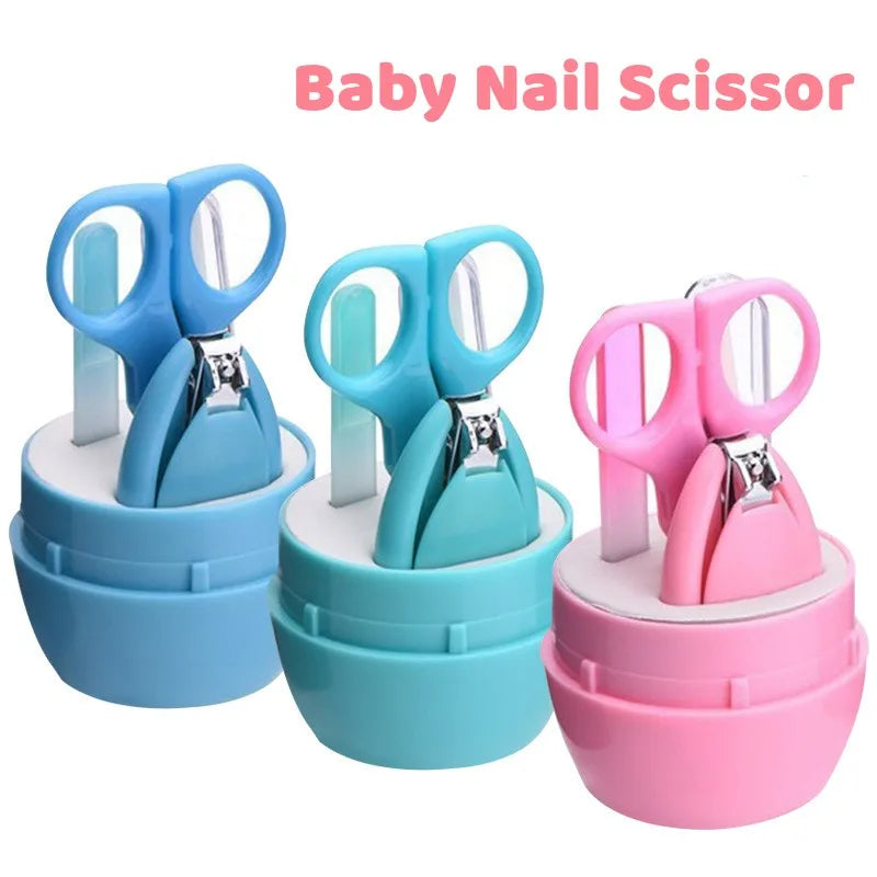 Ciseaux à ongles pour nouveau-né, outil de soins des ongles pour bébé, coupe-ongles Portable sûr pour enfant, pince à épiler avec boîte, Kit de manucure pour enfants