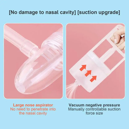 Aspirateur Nasal pour bébé, pompe à main puissante et pointe nasale Non invasive, aspiration nasale hygiénique et confortable pour bébé
