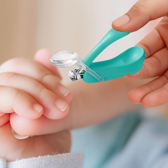 Coupe ongle bébé avec embout arrondi pour plus de sécurité