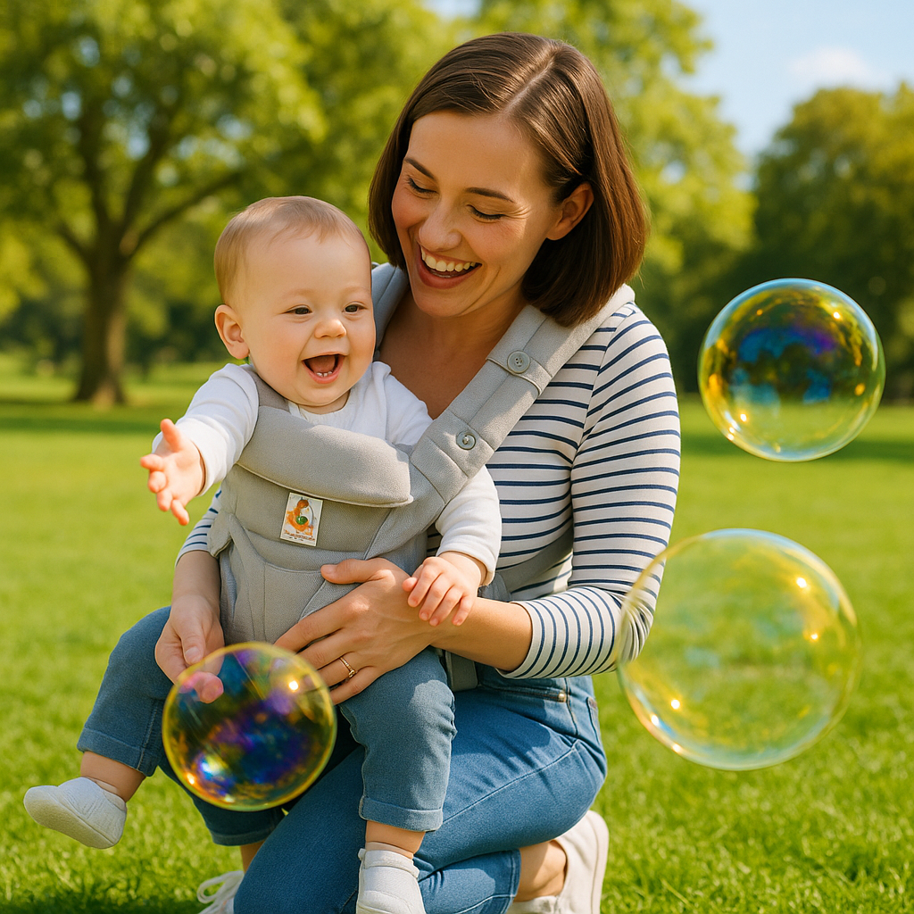Porte-bébé ergonomique Yumi™ Gris | Confort, Sécurité & Liberté de Mouvement