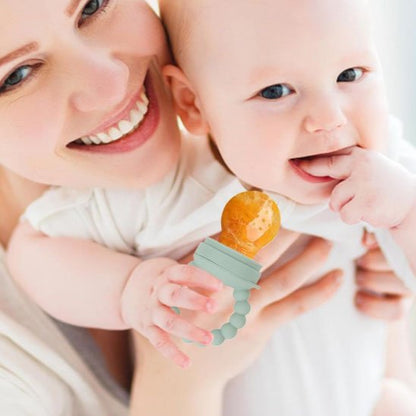 Grignoteuse bébé anti-étouffement idéale pour découvrir les premières textures solides