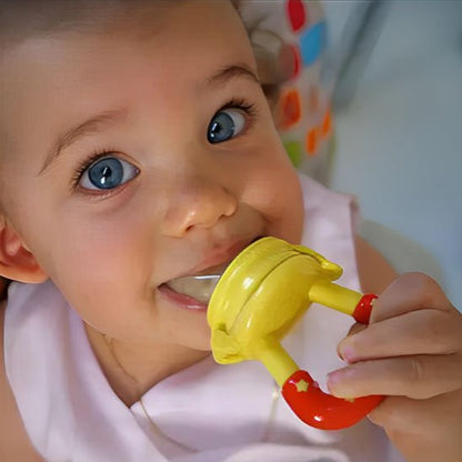 Grignoteuse bébé en silicone alimentaire idéale pour la diversification alimentaire