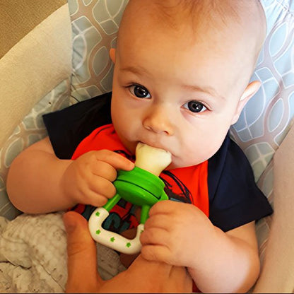 Grignoteuse bébé facile à tenir pour soulager les gencives pendant les poussées dentaires