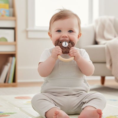 Hochet bébé ergonomique facile à saisir pour les petites mains