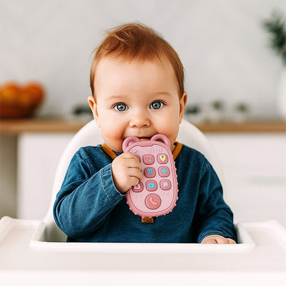 Jouet bébé 1 an souple et facile à mordiller, parfait pour les poussées dentaires