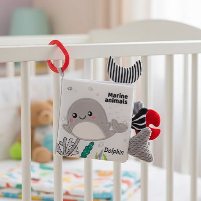 Livre bébé en tissu léger et transportable, parfait pour les sorties et voyages