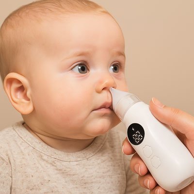 Mouche bébé électrique utilisé pour dégager le nez d’un nourrisson