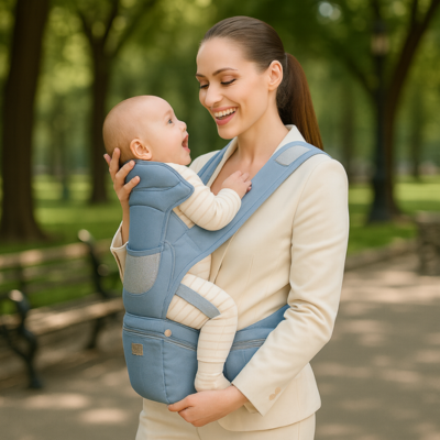 Porte Bébé Babyharness™ Gris | Ergonomique, Confortable & Sécurisé