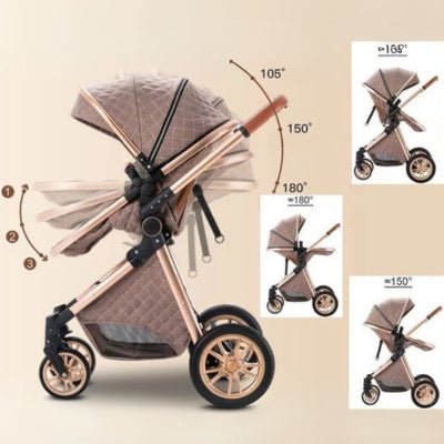 Poussette 3 en 1 | Beige Rolls™ - Neo - BeBe
