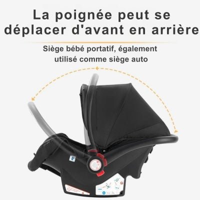 Poussette 3 en 1 | Noir - Neo - BeBe