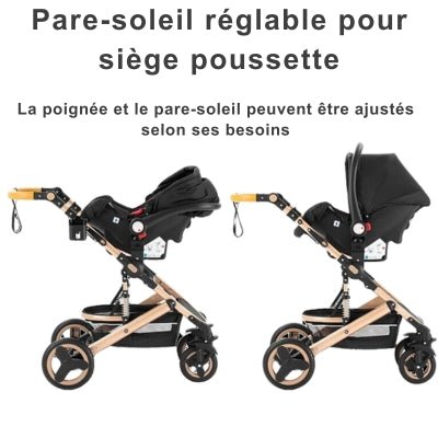 Poussette 3 en 1 | Noir - Neo - BeBe