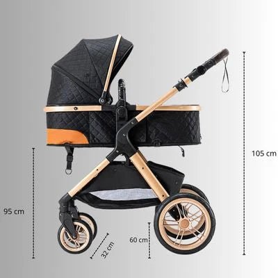 POUSSETTE 3 EN 1 - NOIR ROLLS™ - Neo - BeBe