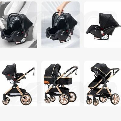 POUSSETTE 3 EN 1 - NOIR ROLLS™ - Neo - BeBe