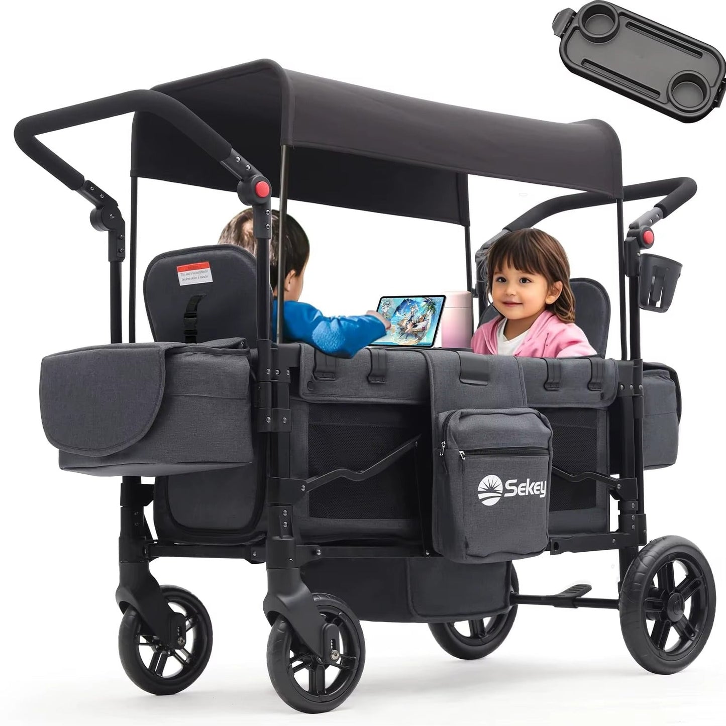 Poussette Chariot Familiale 4 - en - 1 | Sekey™ - Neo - BeBe