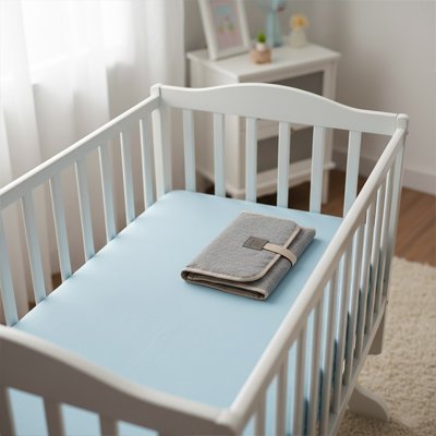 Tapis à langer nomade compact facile à ranger dans la chambre de bébé
