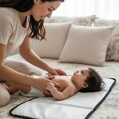 Tapis à langer nomade doux et confortable pour bébé