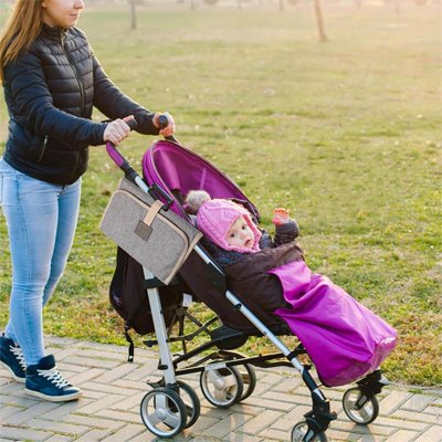Tapis à langer nomade pratique lors des sorties avec bébé en poussette